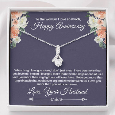 Happy Anniversary Alluring Beauty Necklace - Love You This Much